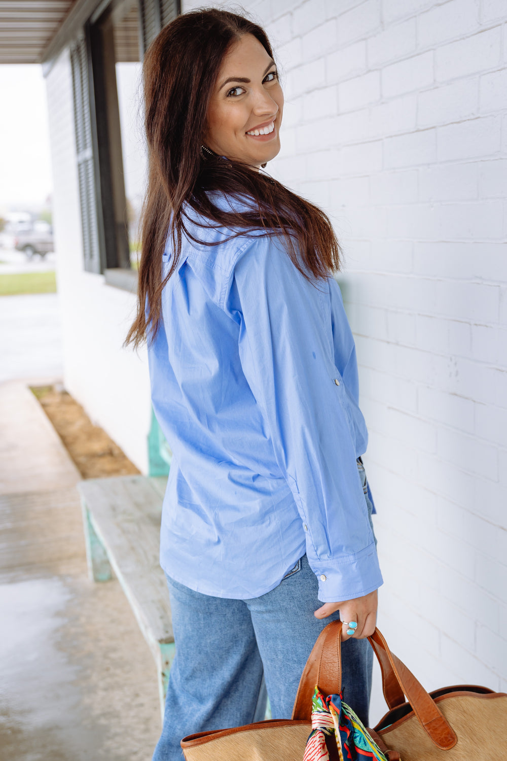 The Blue Lola Button Down