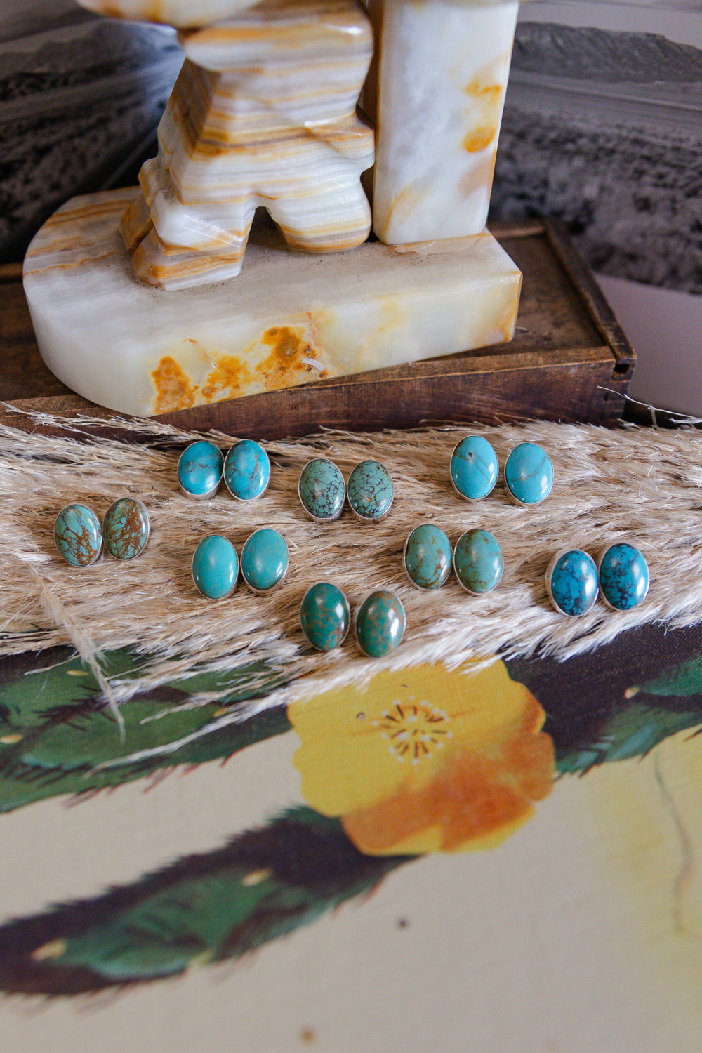 The Maggie Turquoise Studs