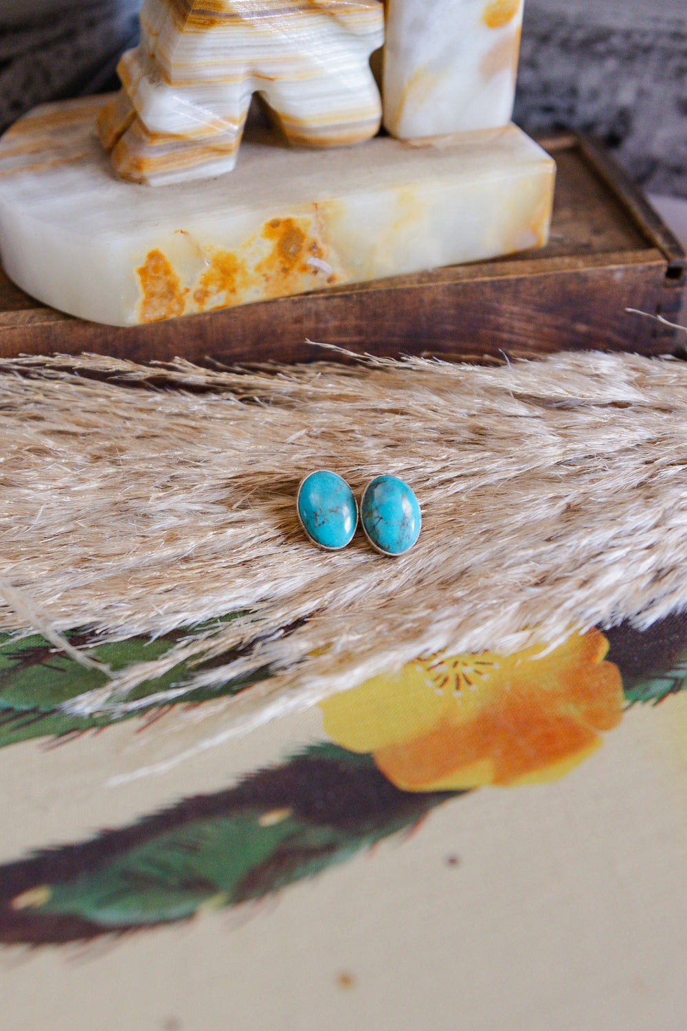 The Maggie Turquoise Studs