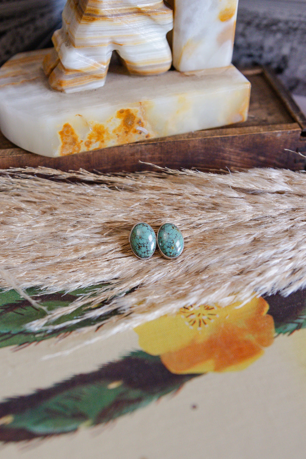 The Maggie Turquoise Studs