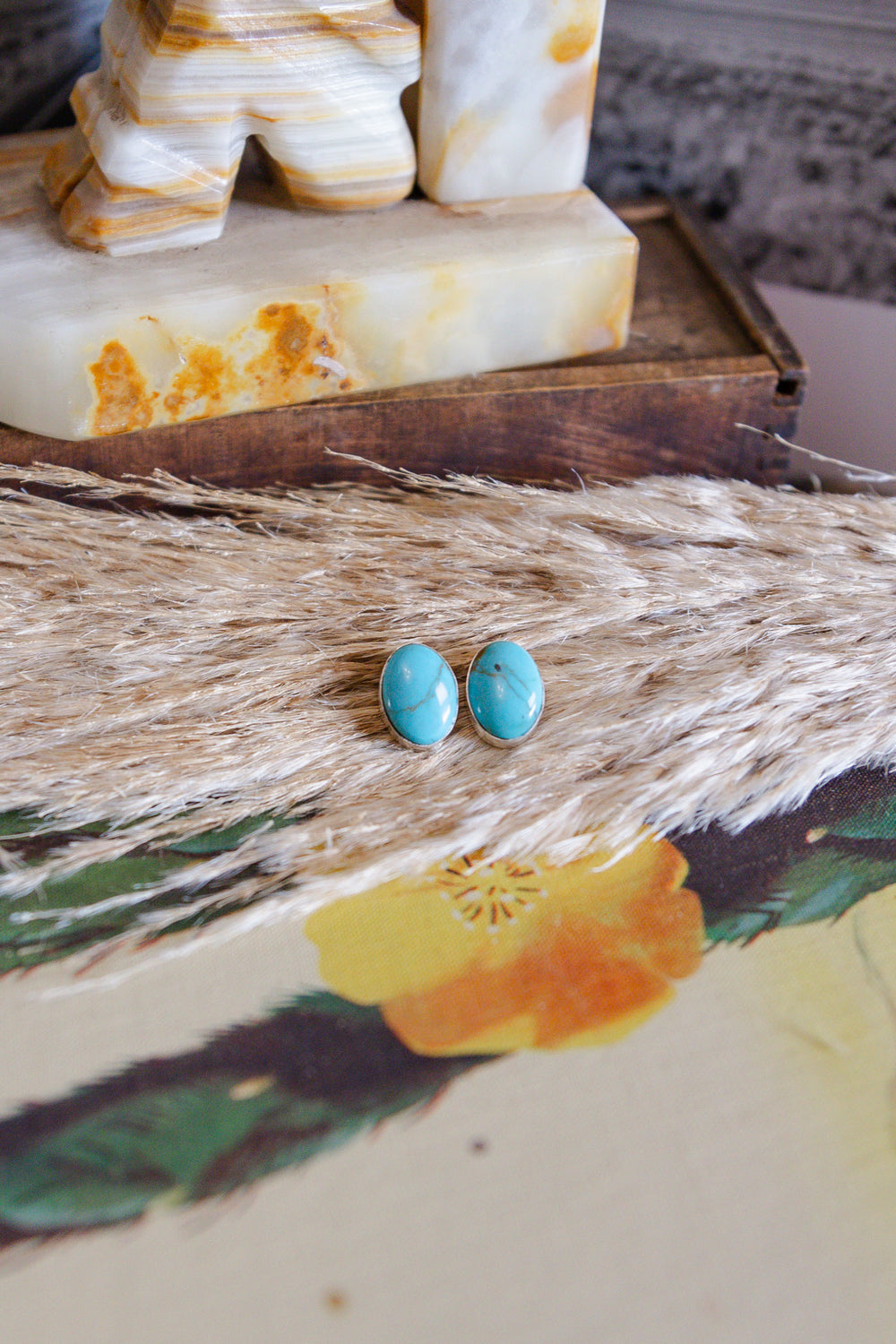 The Maggie Turquoise Studs