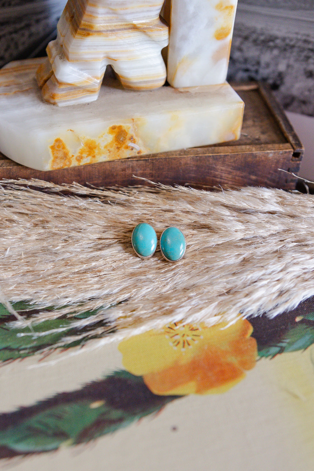 The Maggie Turquoise Studs