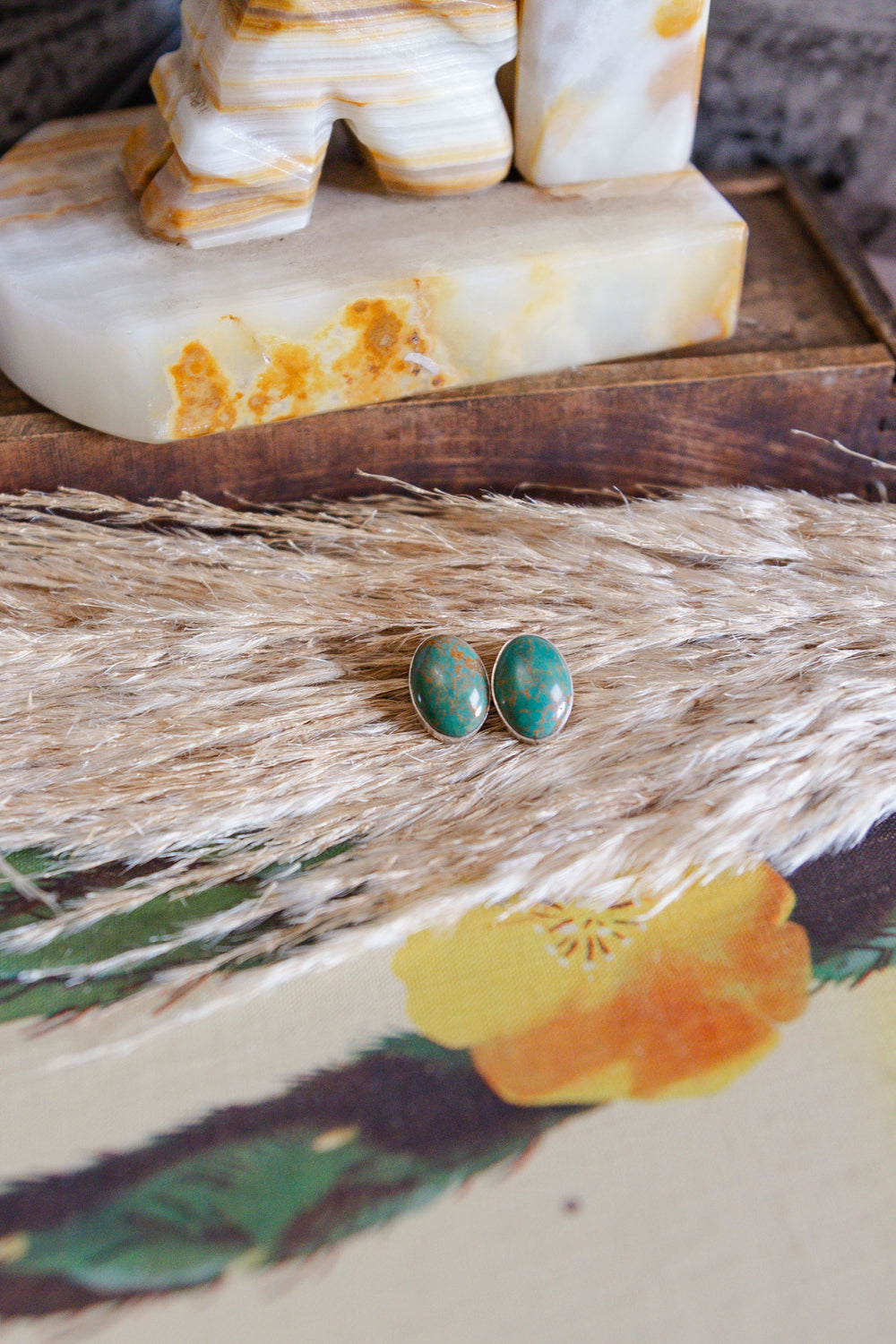 The Maggie Turquoise Studs