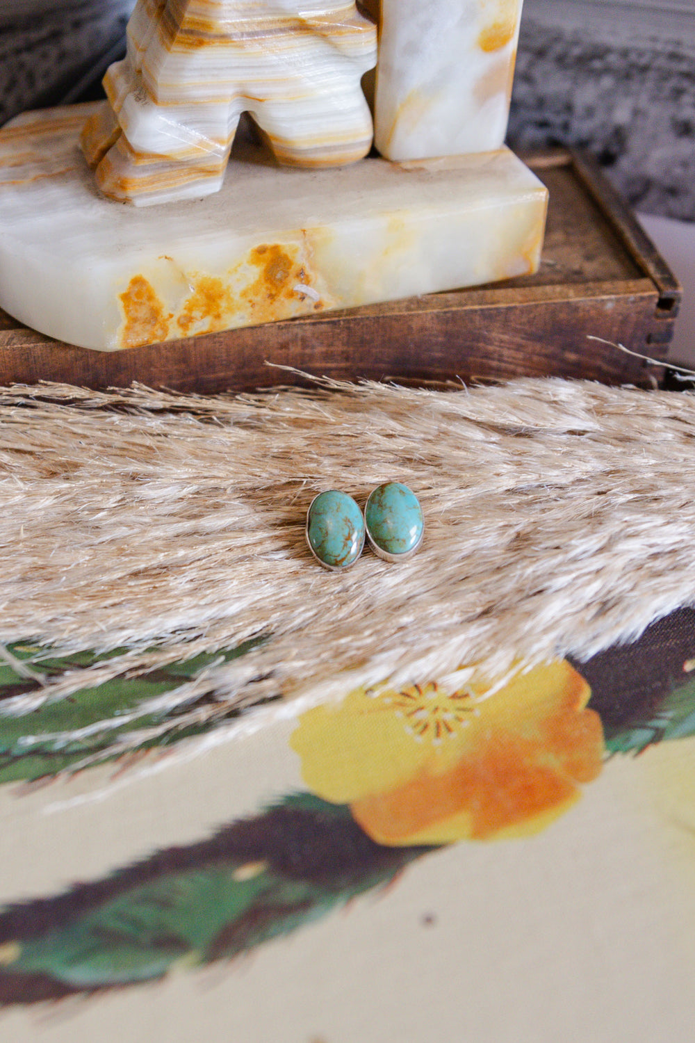 The Maggie Turquoise Studs