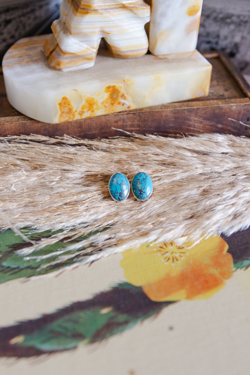 The Maggie Turquoise Studs