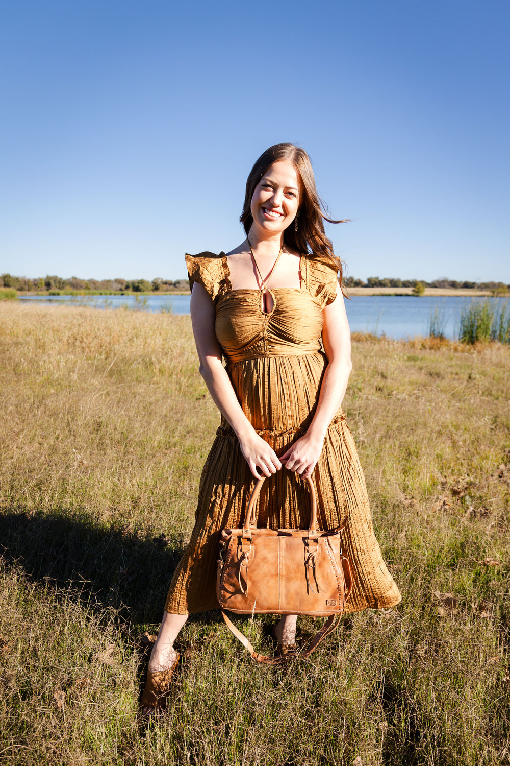 The Shimmer Sand Dress