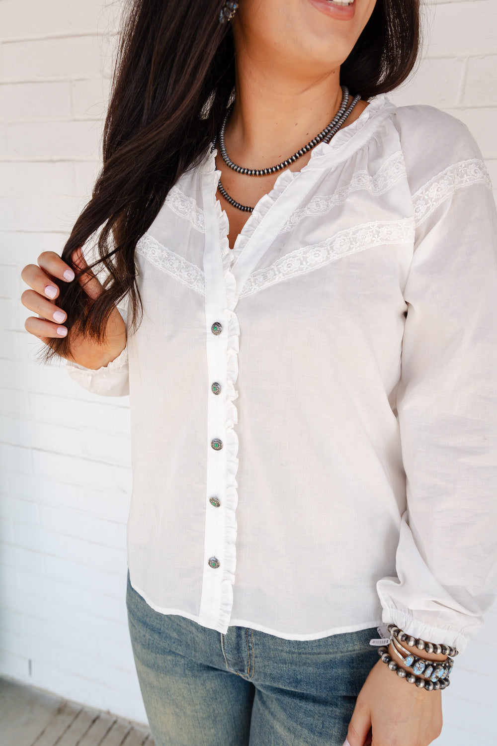 The White Darby Button Down