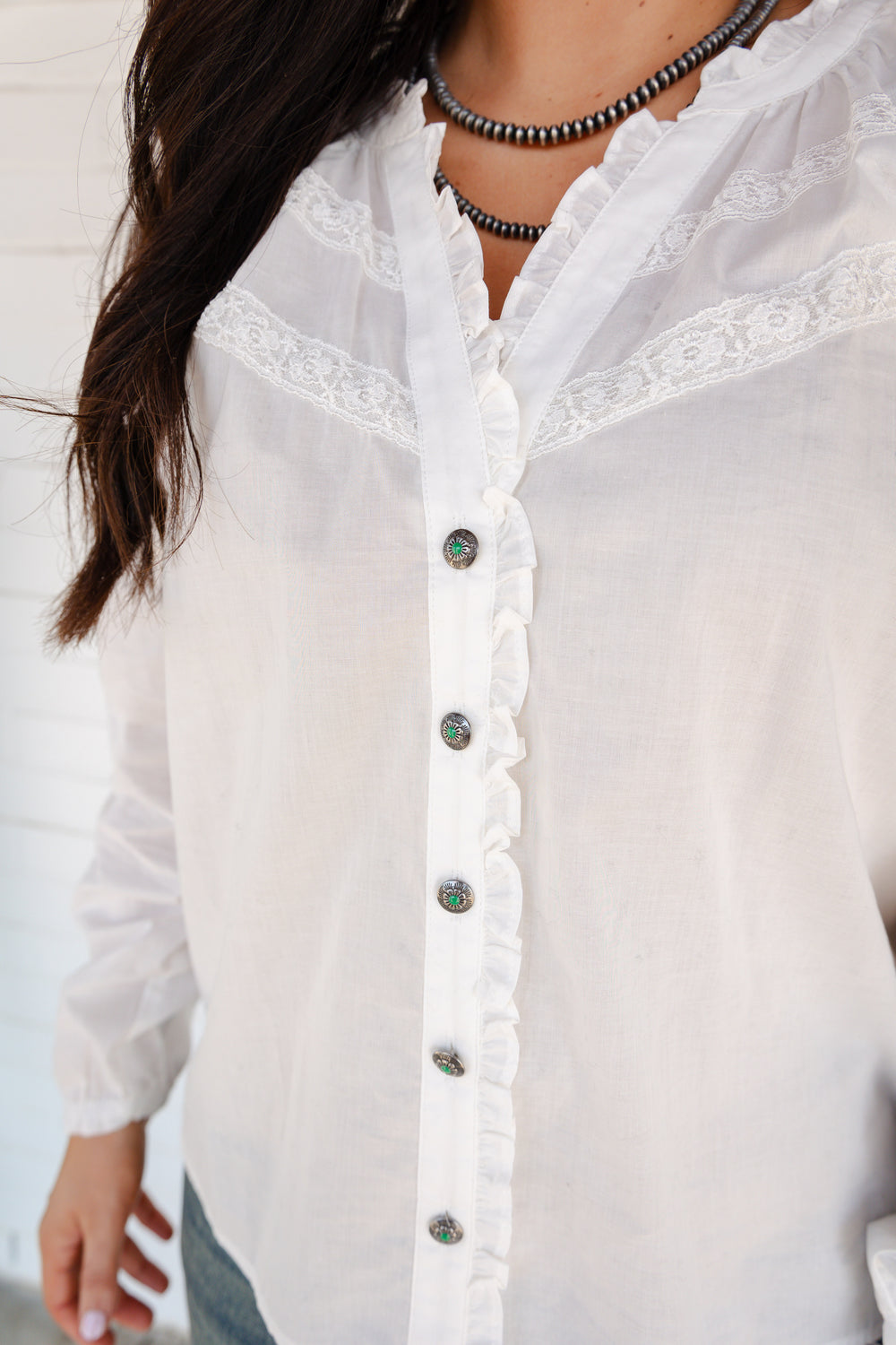 The White Darby Button Down