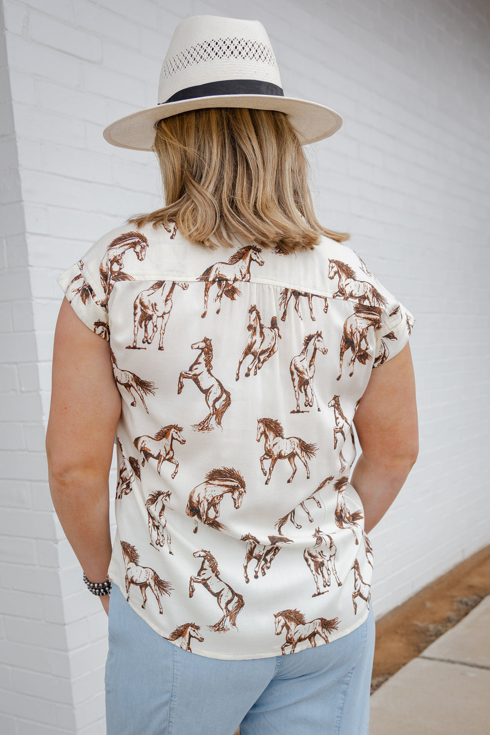 The Wild Horse Short Sleeve Button Down