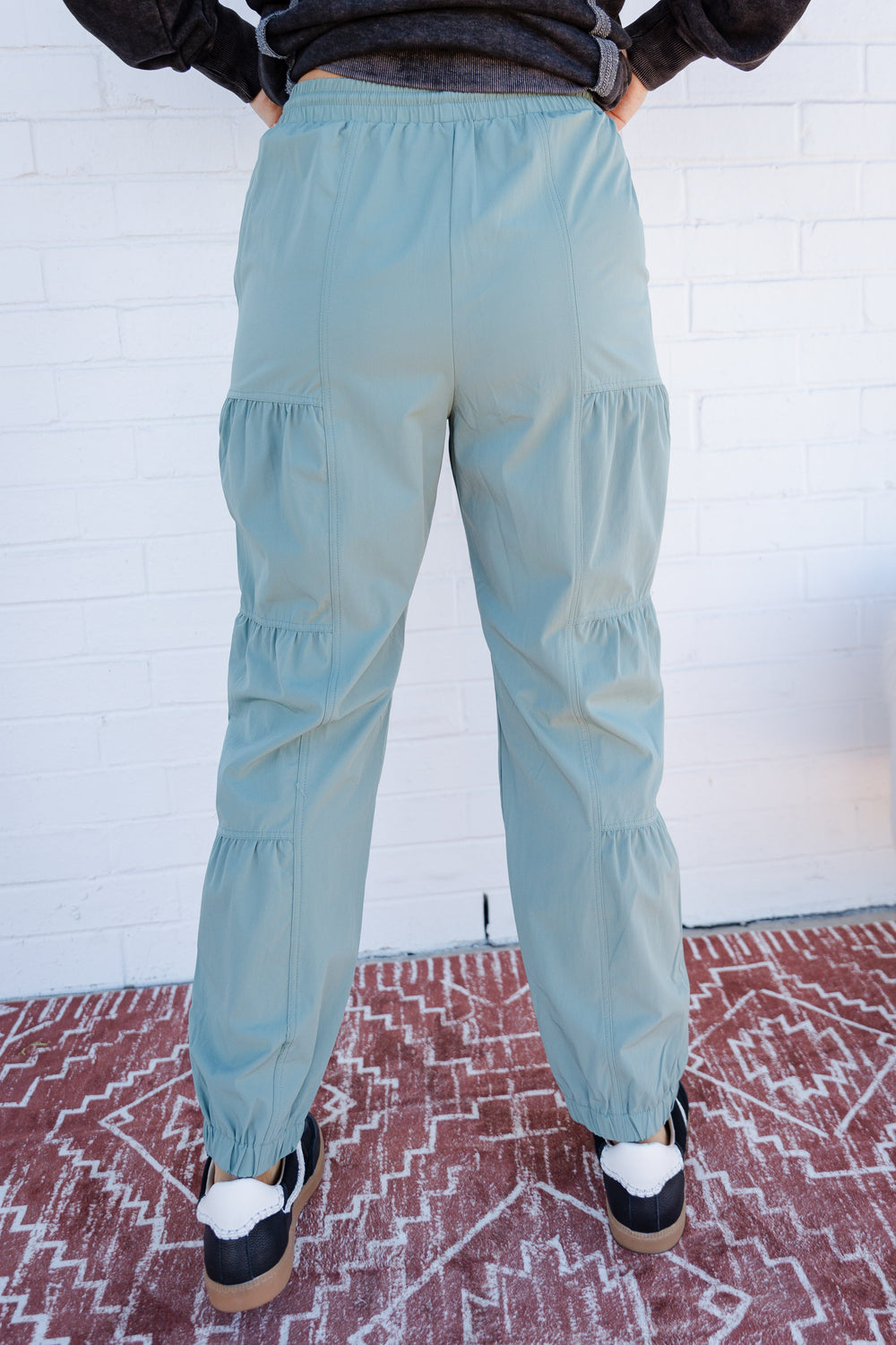 Tiered Sage Joggers