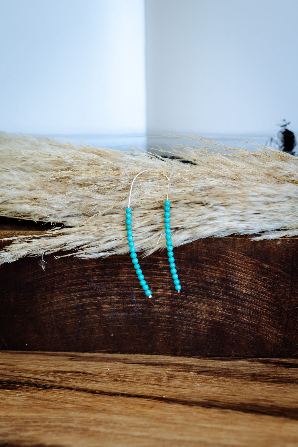 Turquoise Loop Drop Earring
