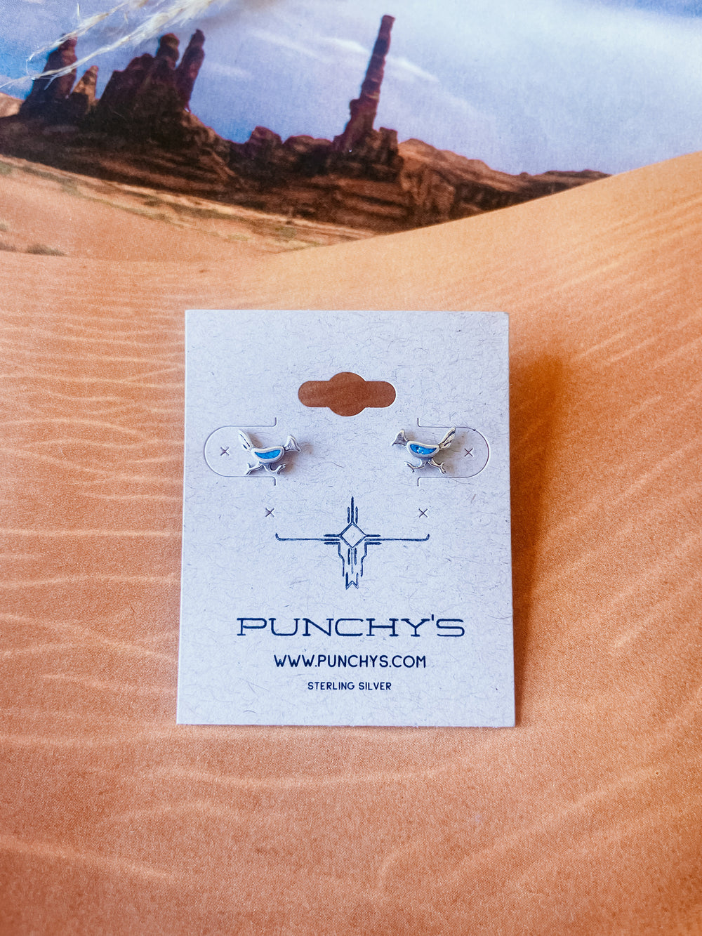 Turquoise Roadrunner Studs