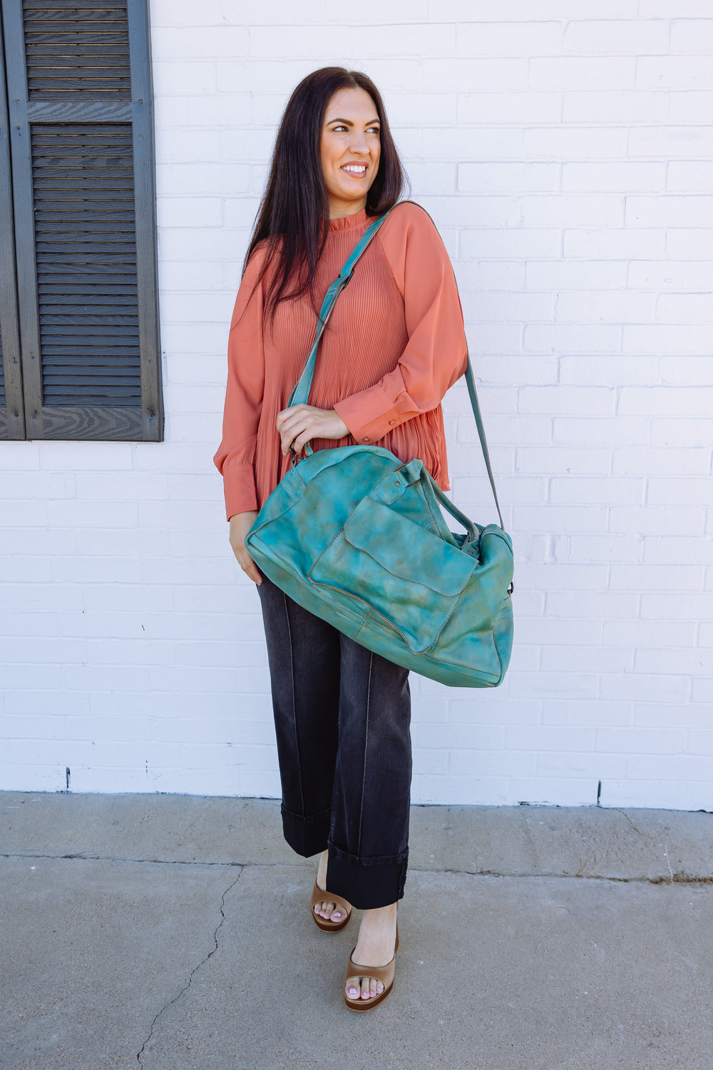 Turquoise Weekender Tote