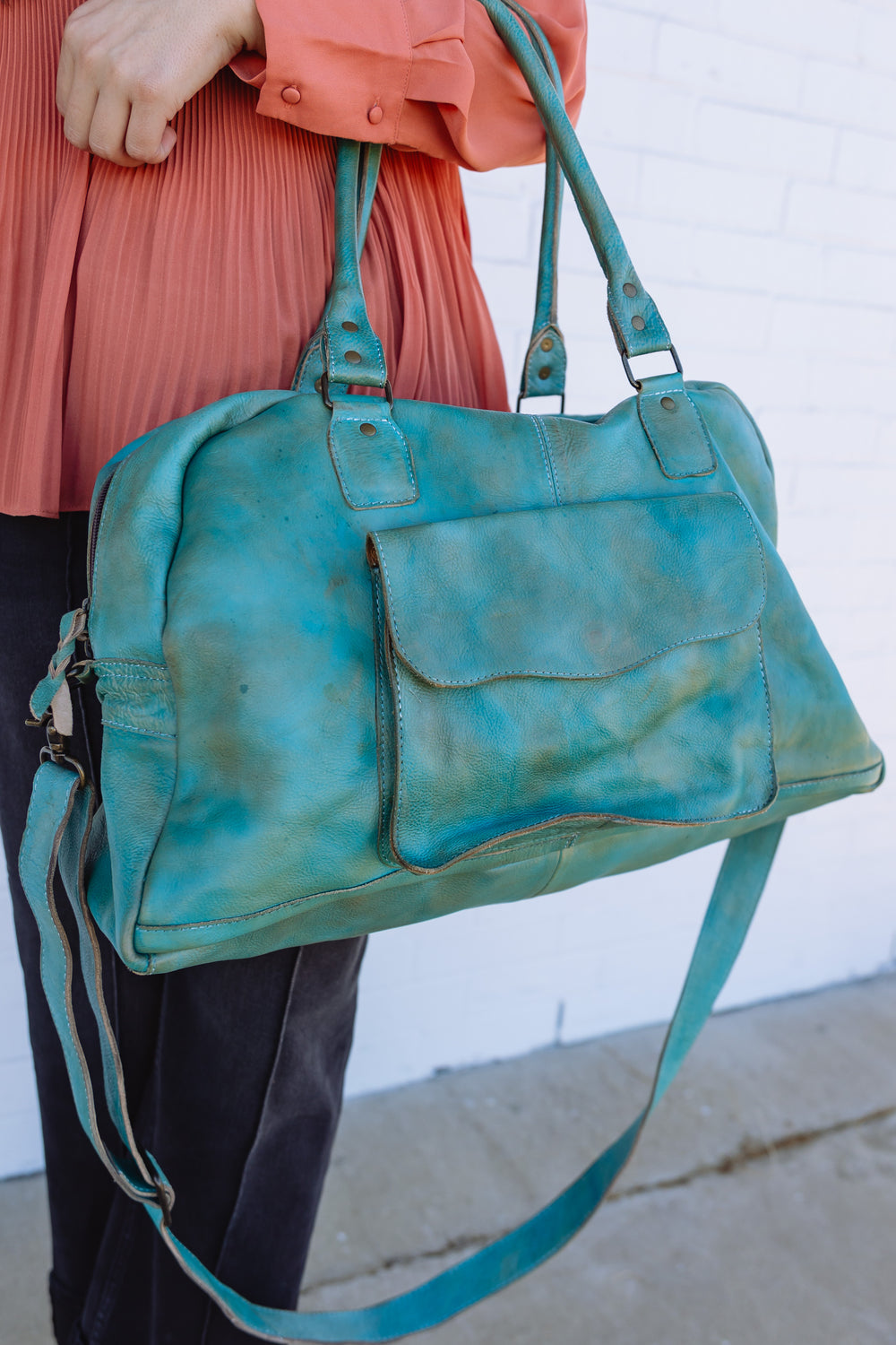 Turquoise Weekender Tote