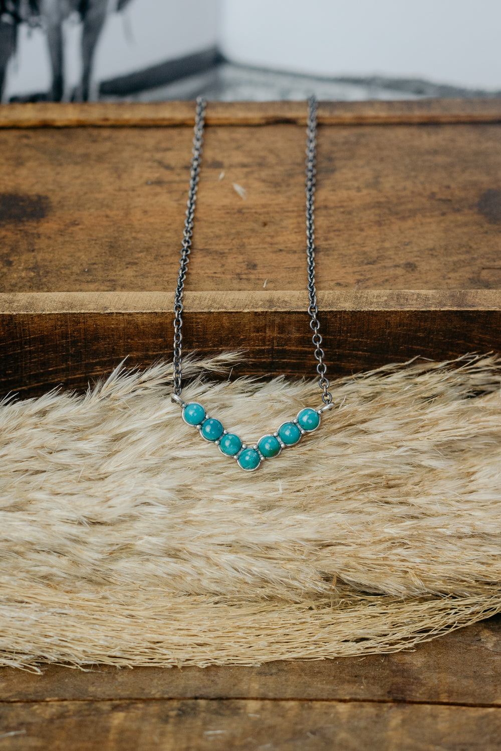 Turquoise V Necklace