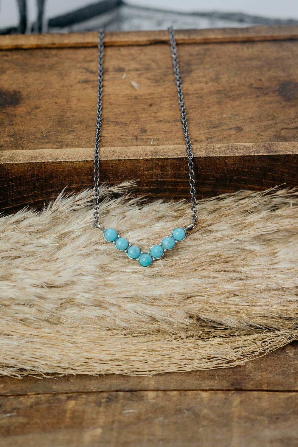 Turquoise V Necklace