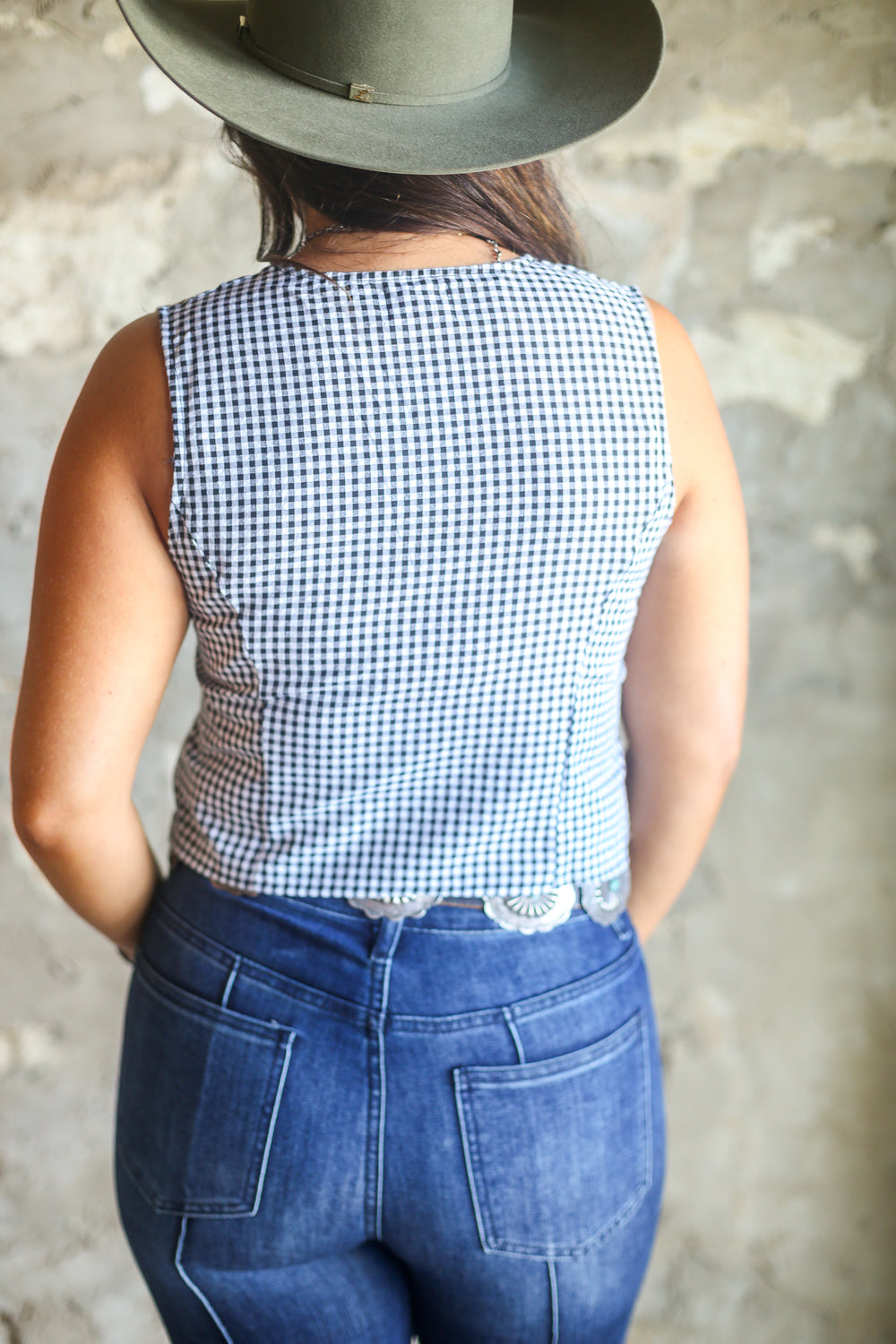 The Black Gingham Set