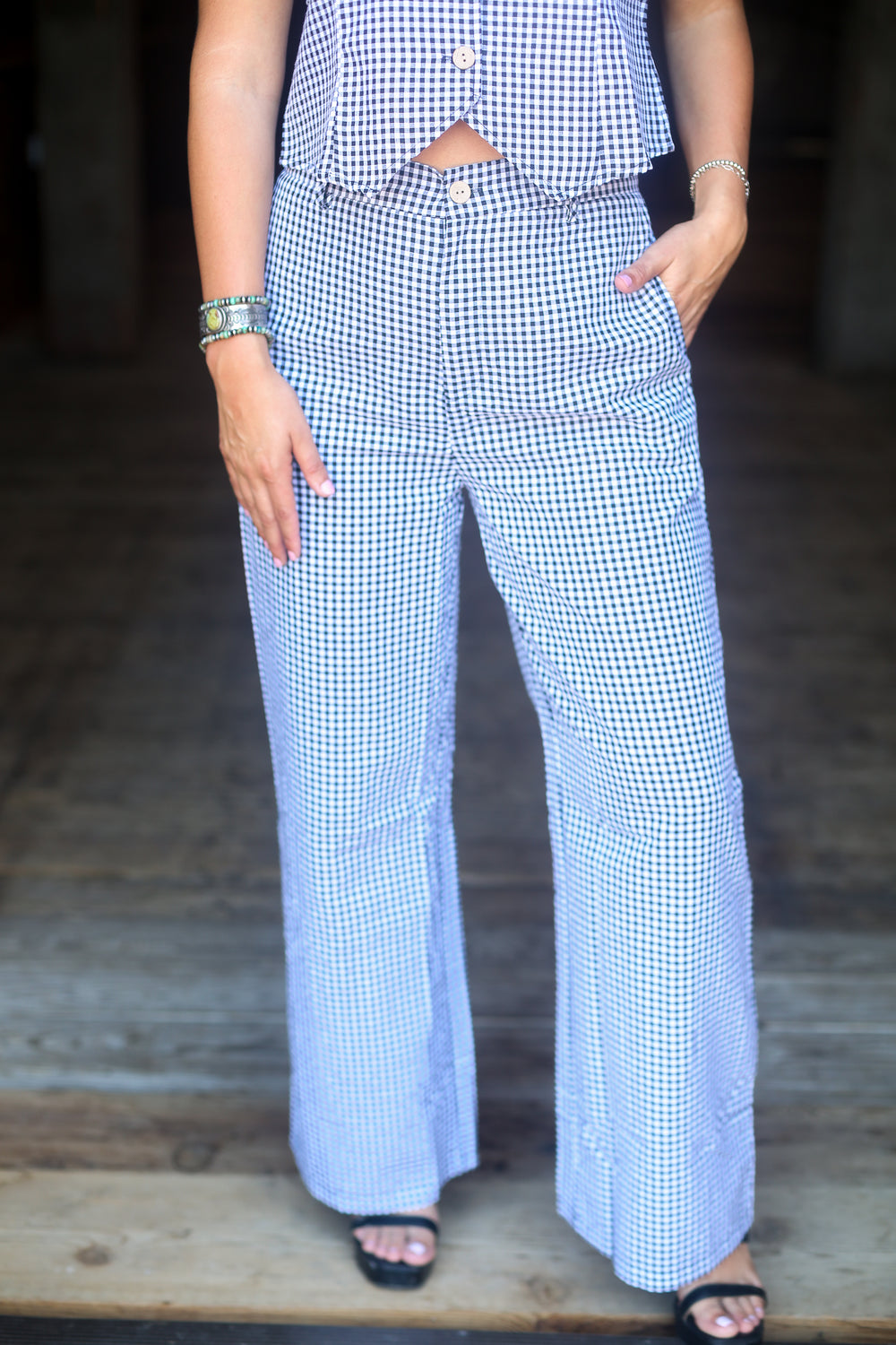 The Black Gingham Set