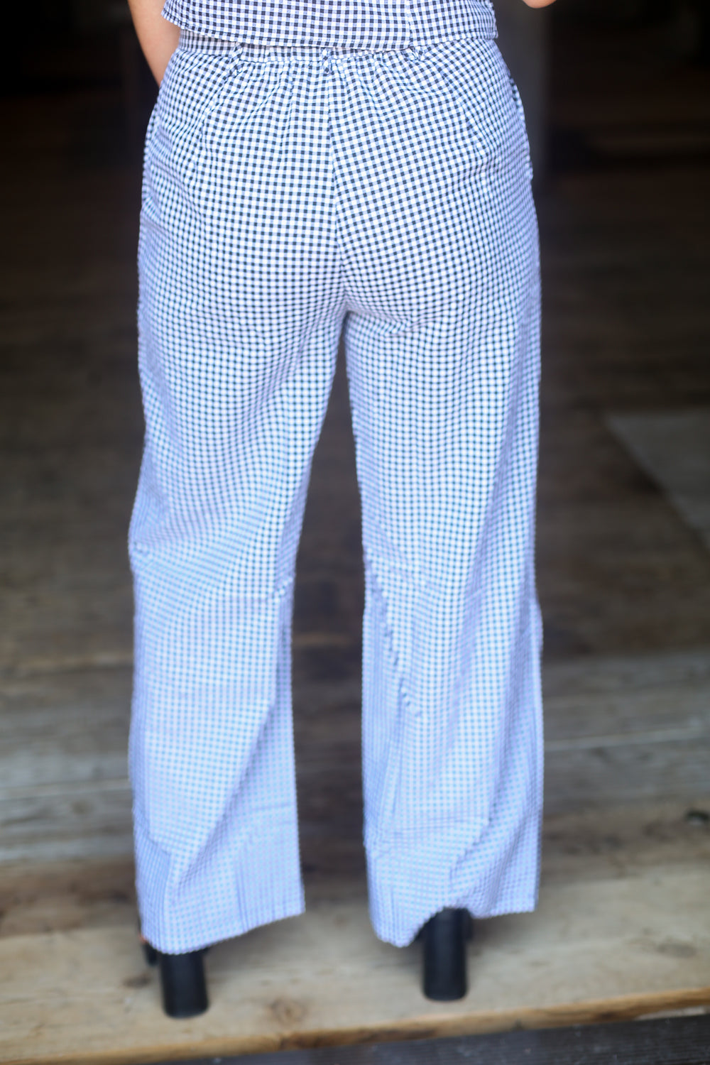 The Black Gingham Set