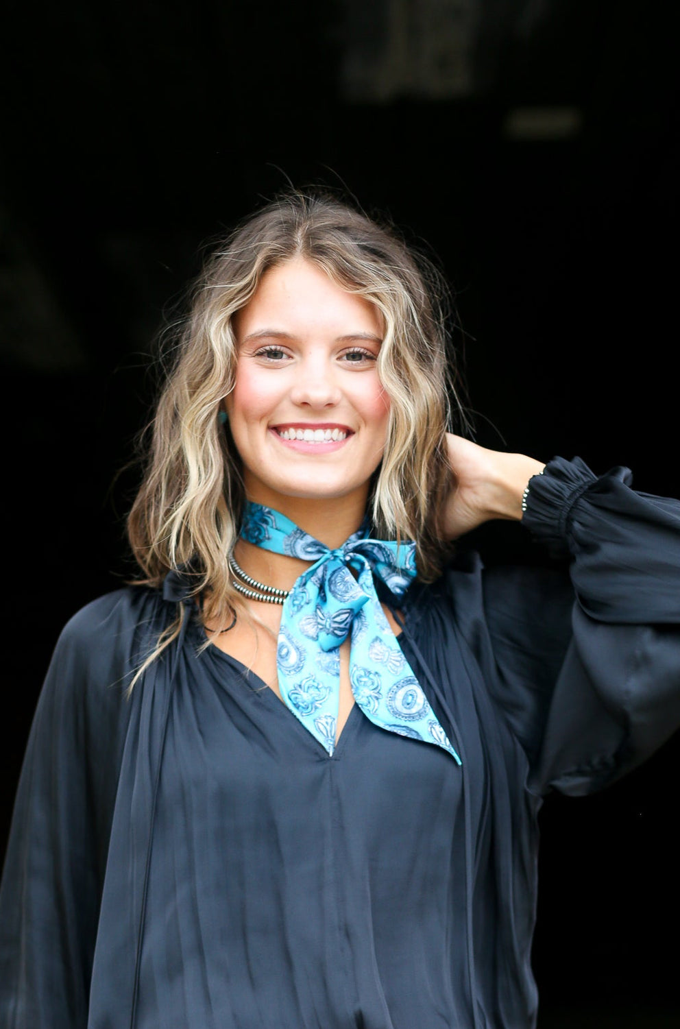 The Black Ruffled Mini Dress