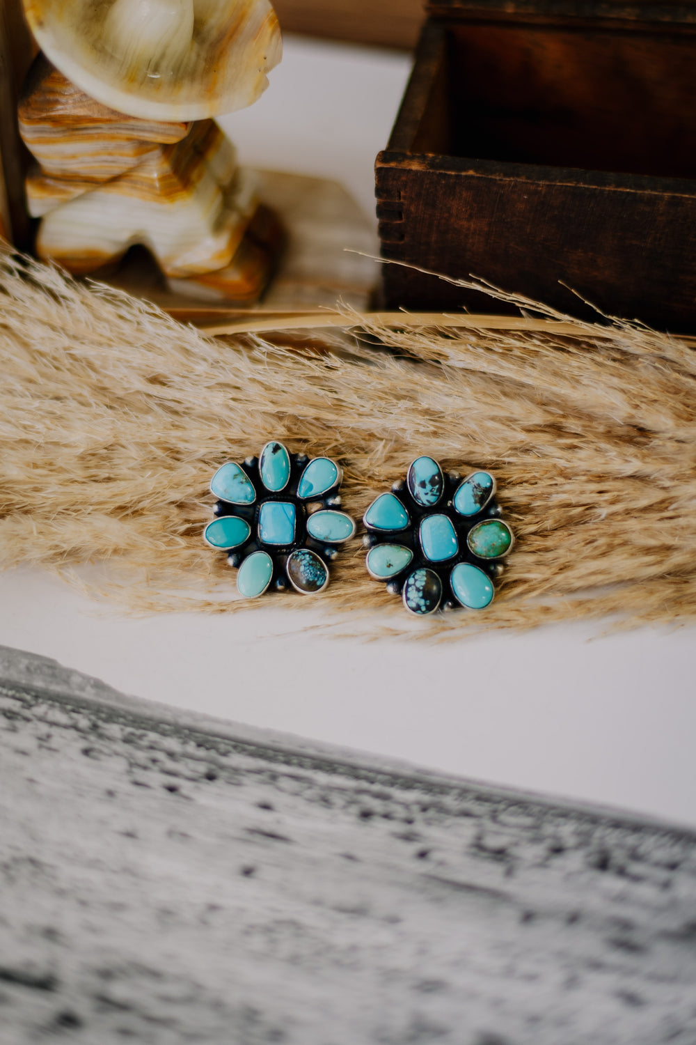The Canyon Turquoise Cluster Earrings 2.0