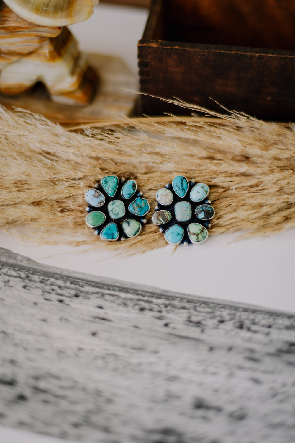 The Canyon Turquoise Cluster Earrings 3.0