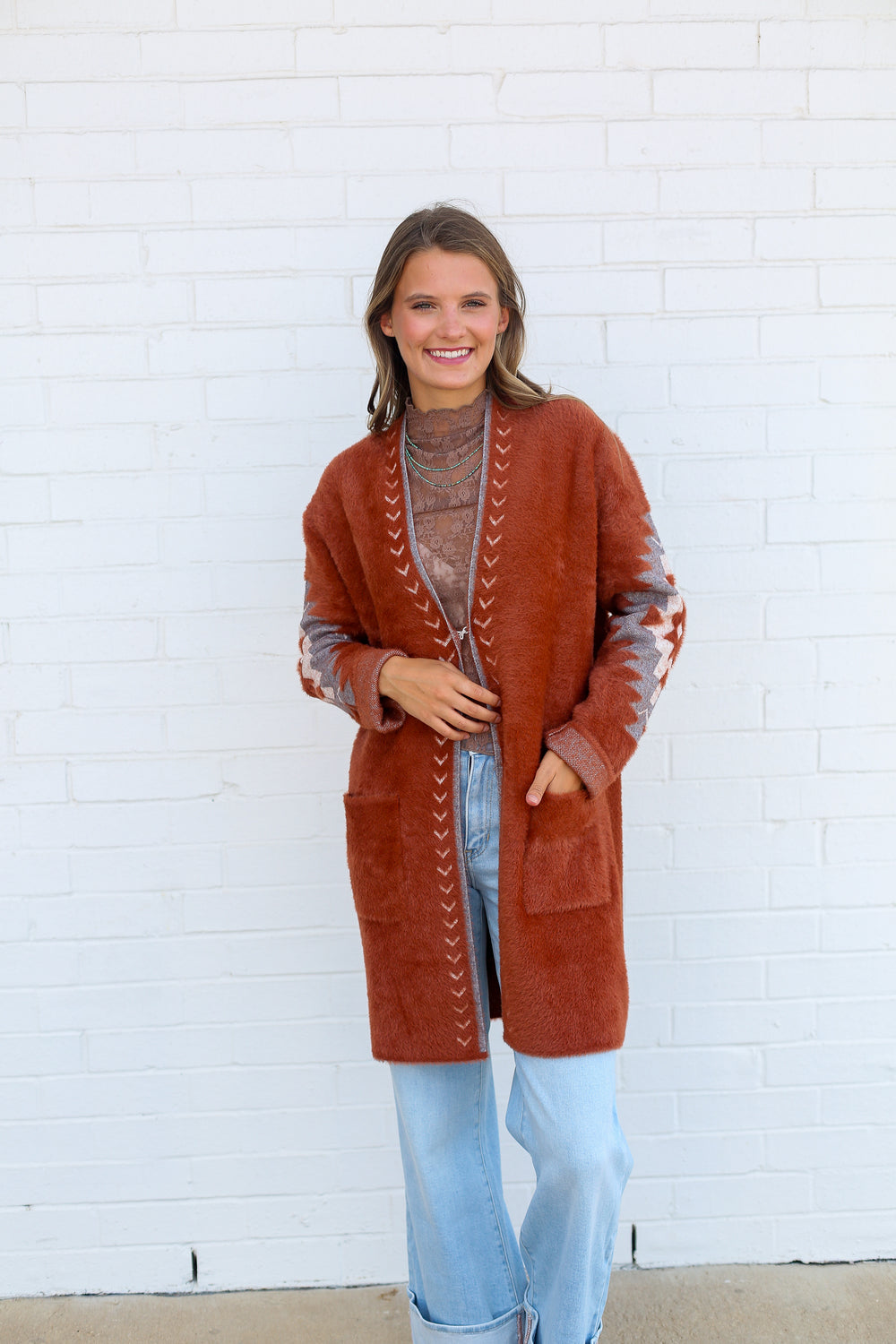 The Copper Aztec Cardigan