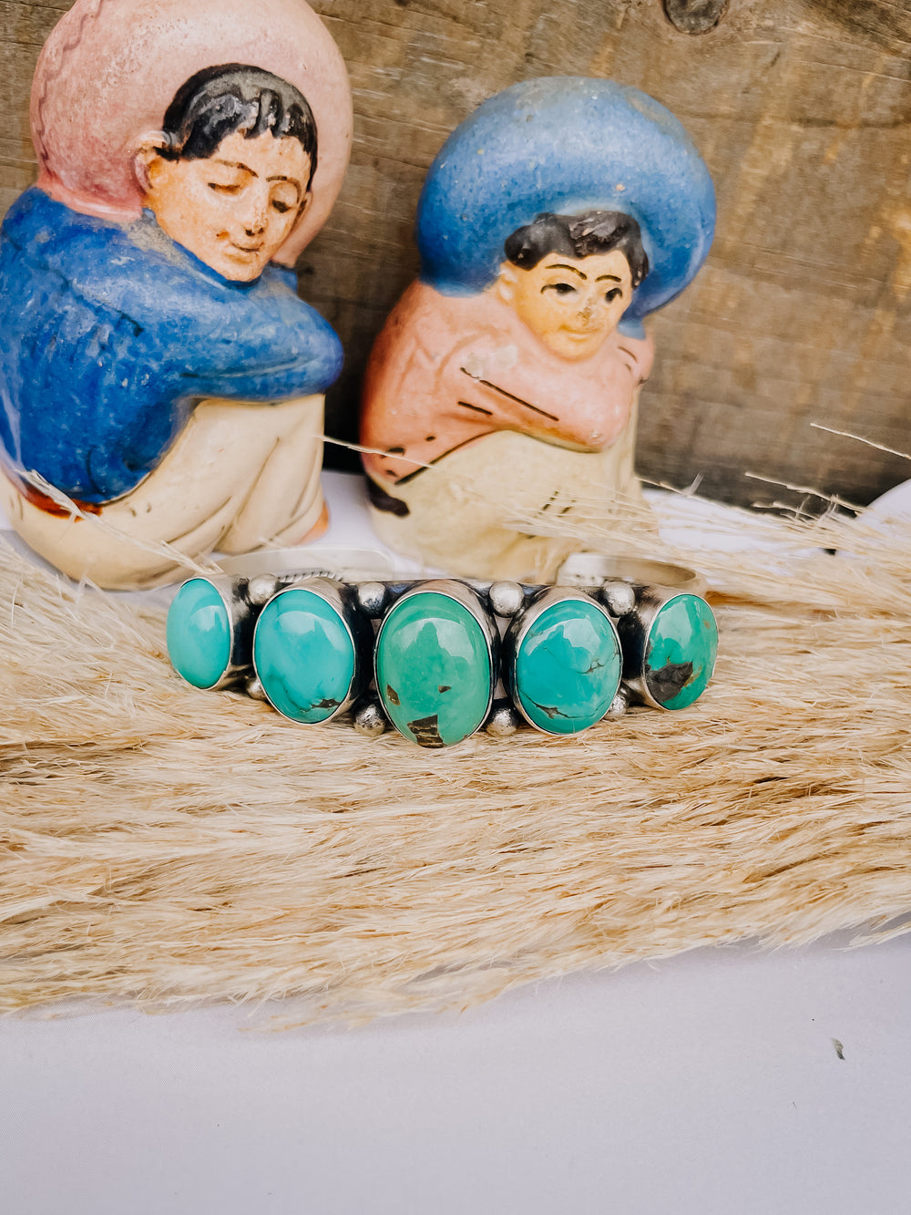 The Courtney 5 Stone Turquoise Cuff