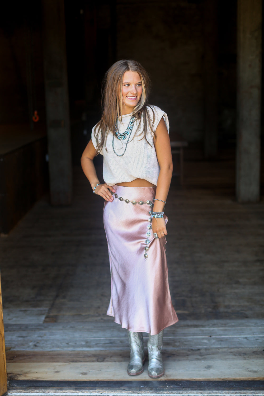 The Cream Sleeveless Sweater