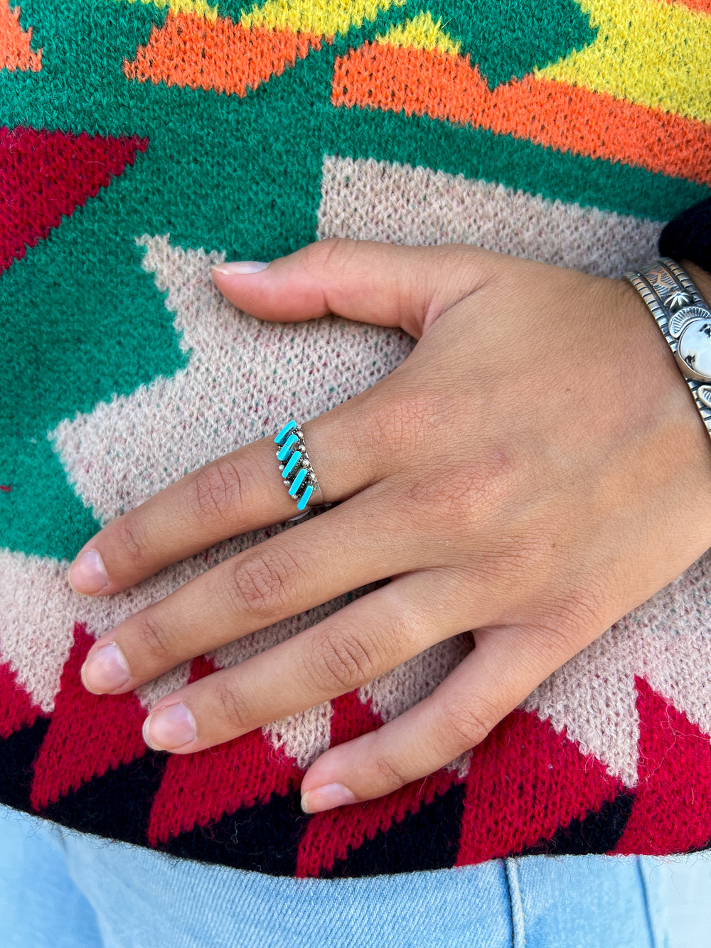 The Dash Turquoise  Ring