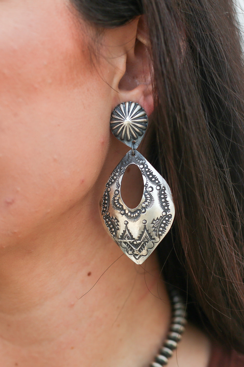 The Dusty Trail Stamped Earrings