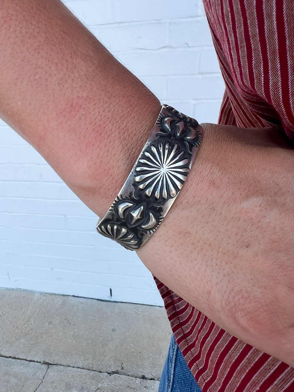 The Dylan Silver Stamped Cuff