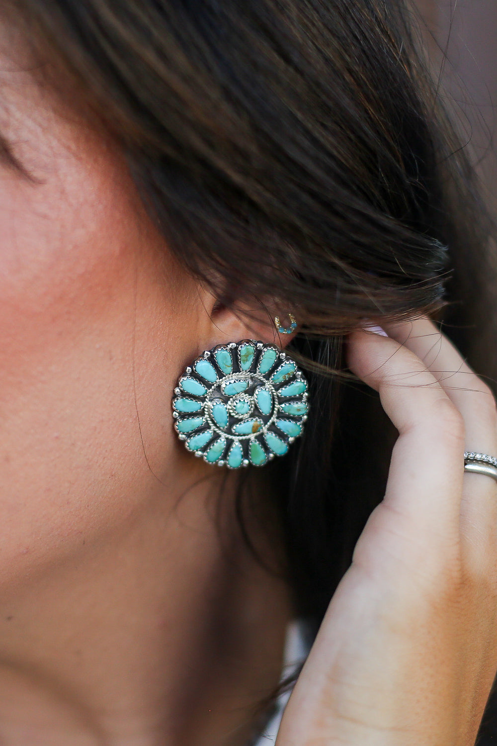 The Fallon Turquoise Cluster Earrings