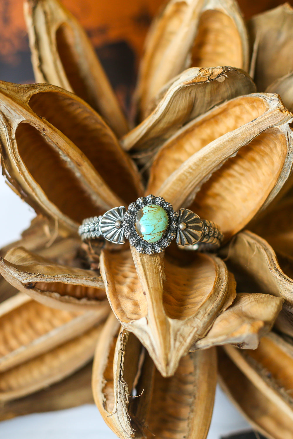 The Kingman Turquoise Starburst Cuff