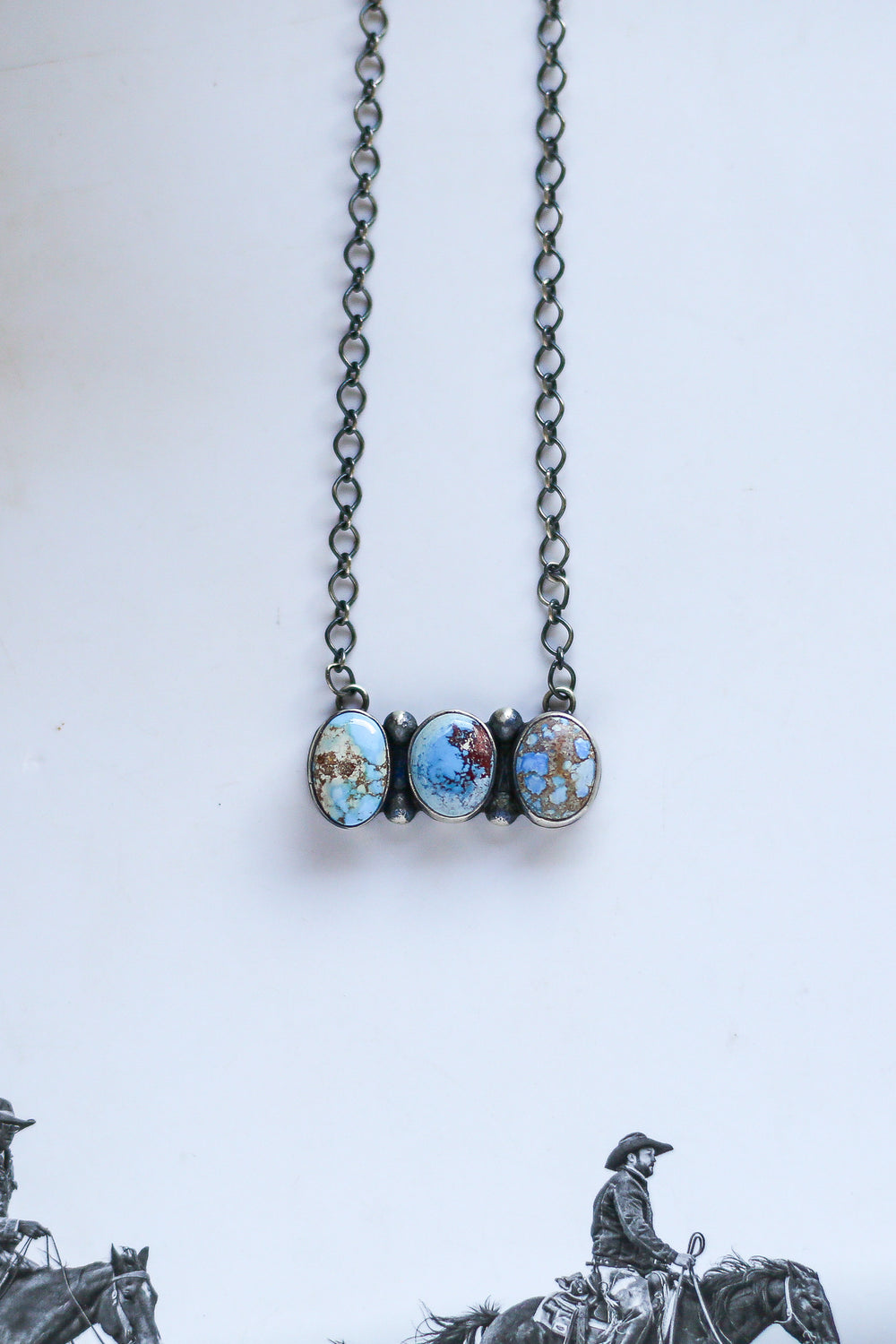 The Layson 3 Stone Golden Hills Necklace 1.0