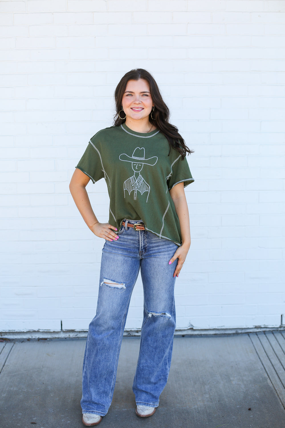 The Marfa Cowboy Stitch Graphic Tee