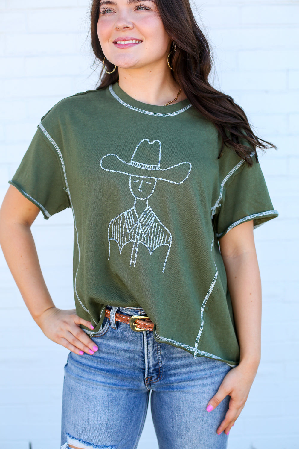 The Marfa Cowboy Stitch Graphic Tee