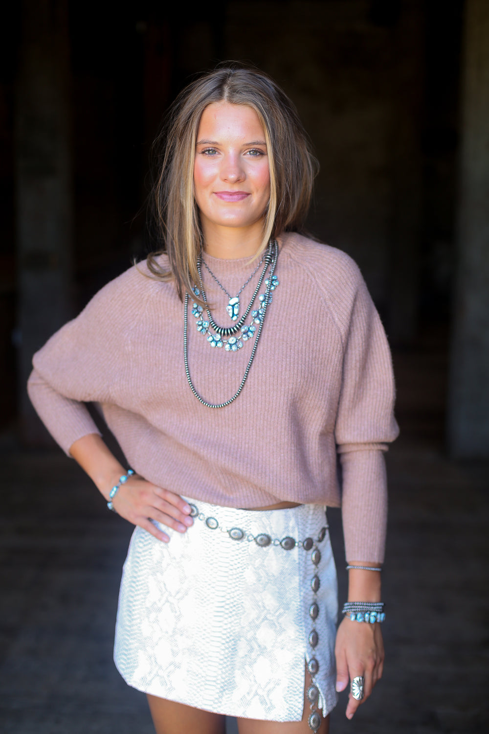 The Mocha Crew Neck Sweater