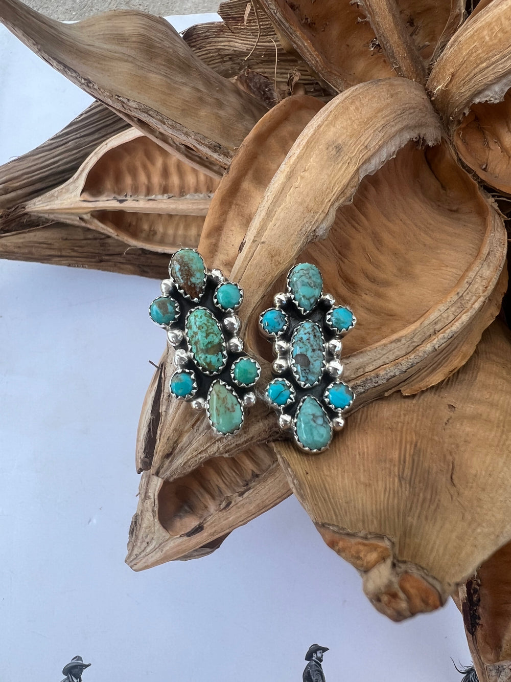 The Rawlings Turquoise Cluster Earrings 2.0