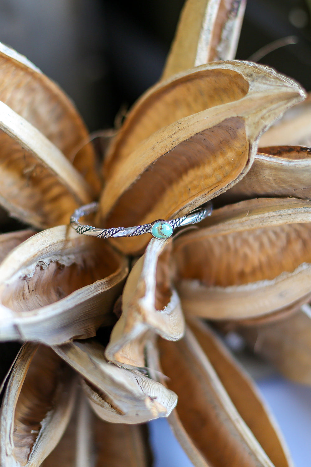 The Roped Detail Single Stone Cuff 2.0