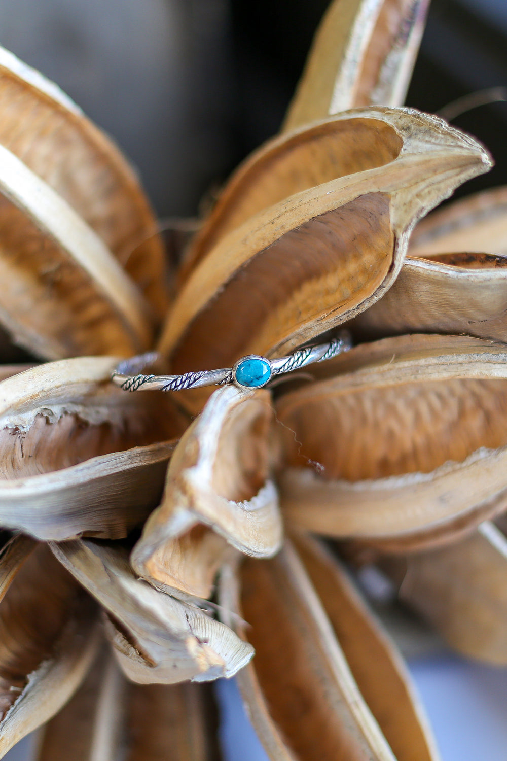 The Roped Detail Single Stone Cuff 3.0