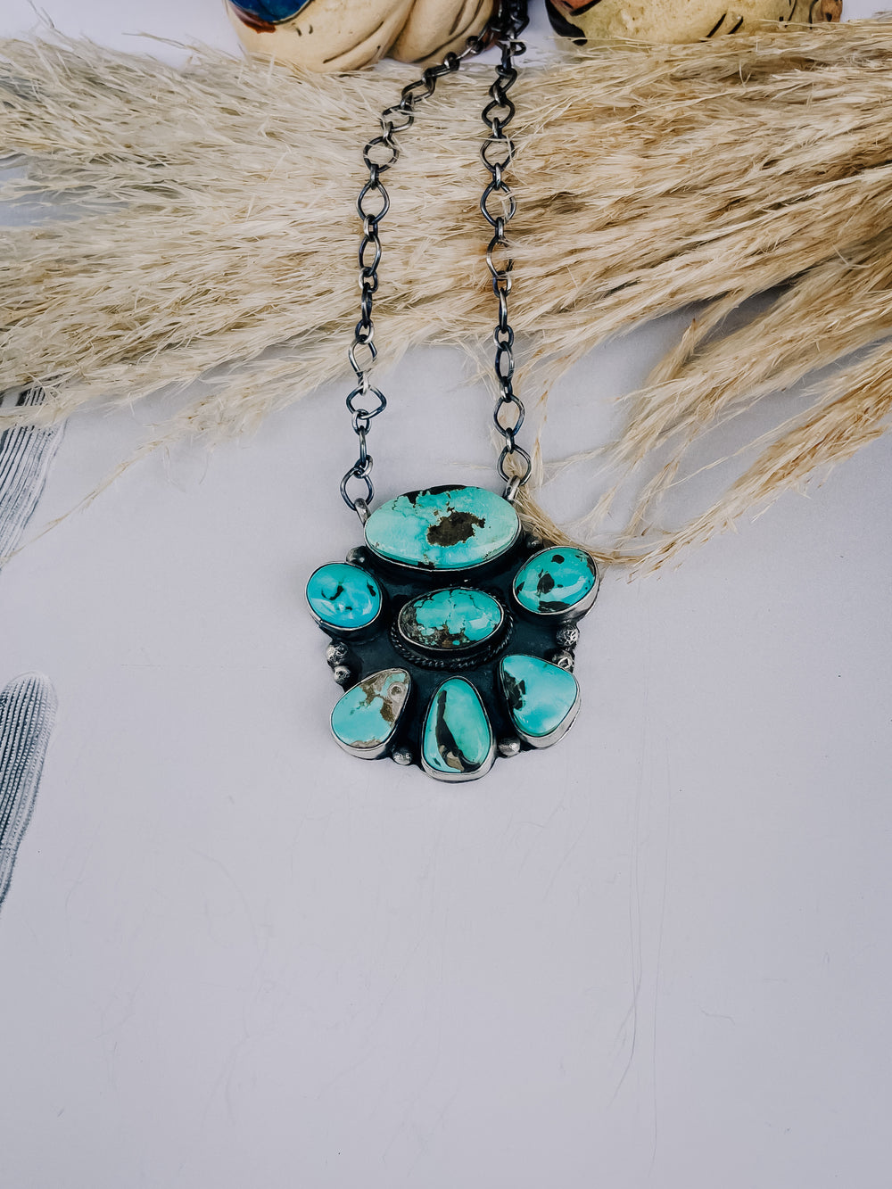 The Running Man Turquoise Necklace