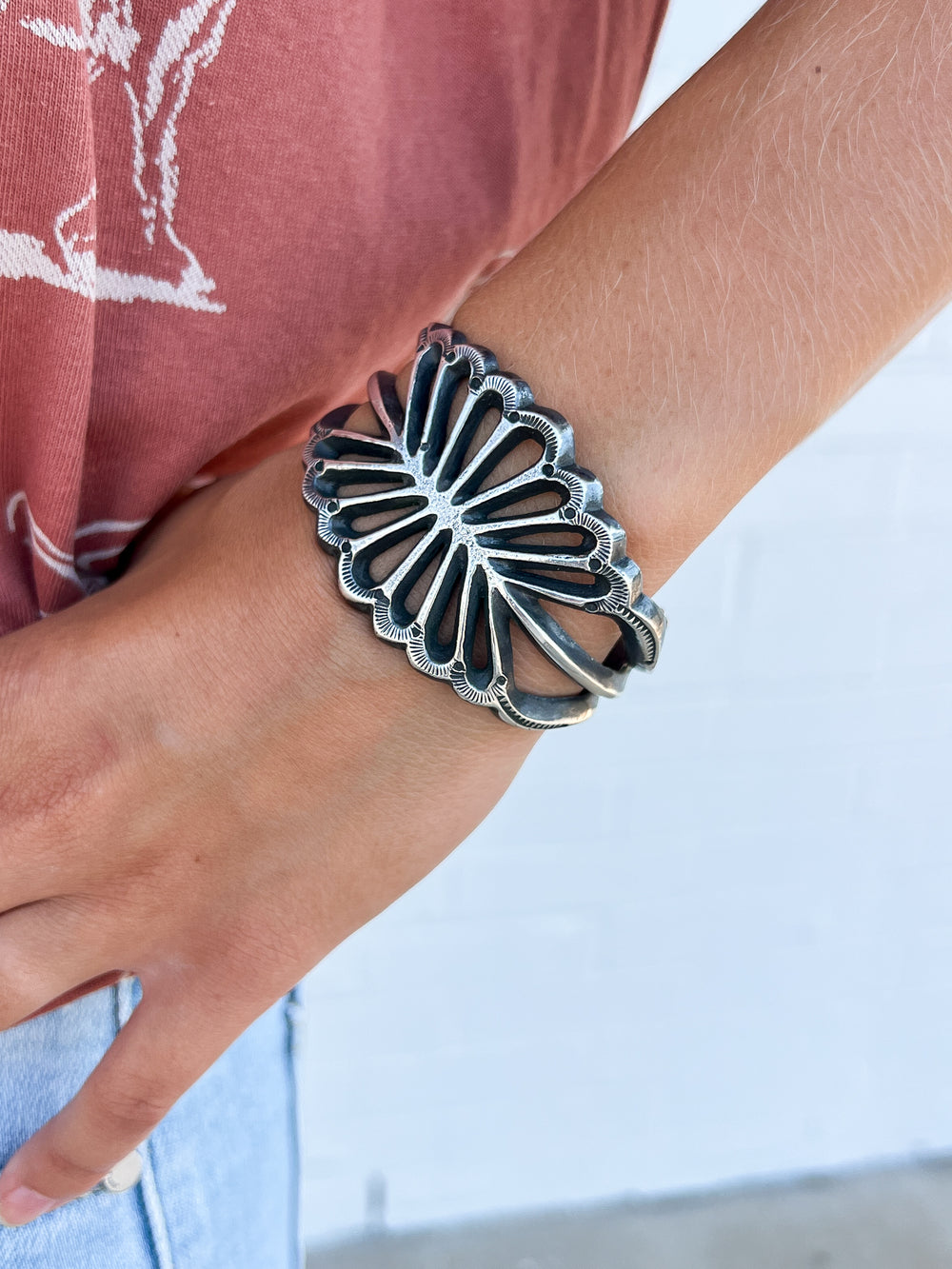 The Susannah Scalloped Silver Cuff