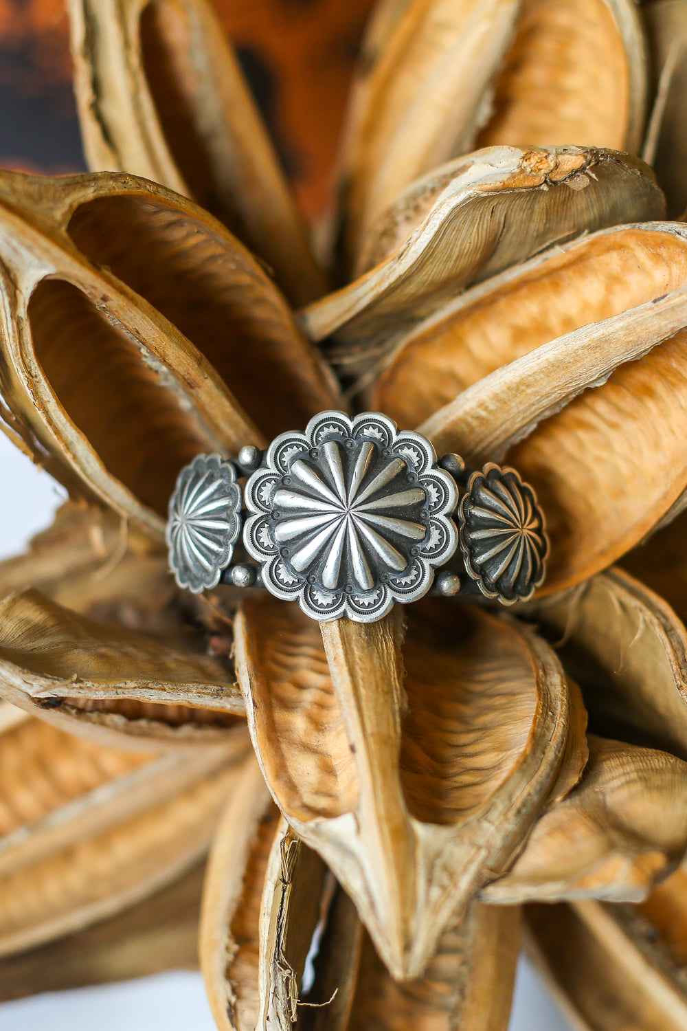 The Triple Starburst Concho Cuff
