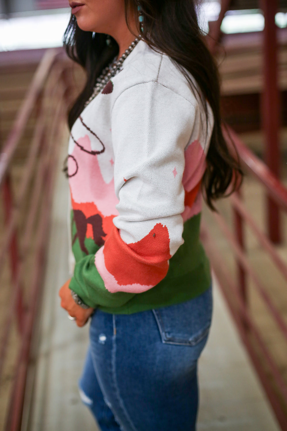 The Western Night Beige Cardigan