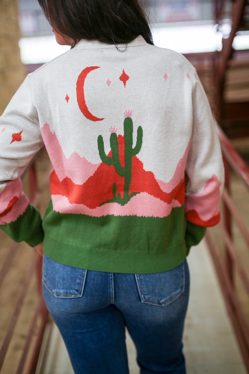 The Western Night Beige Cardigan