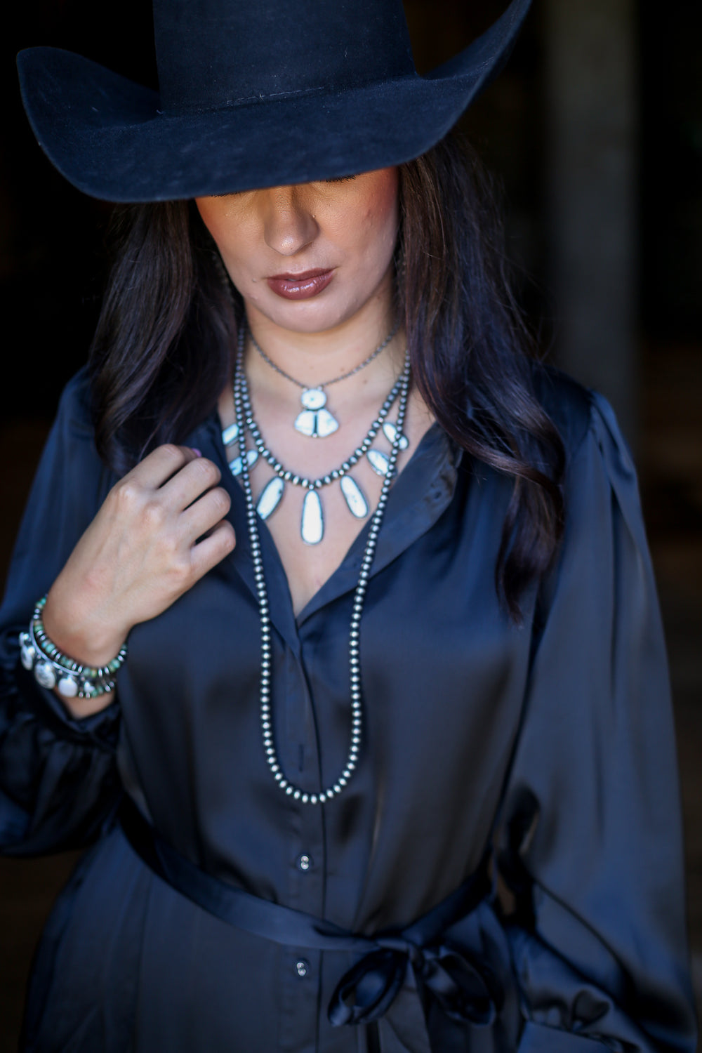 The Winny White Buffalo Necklace Set