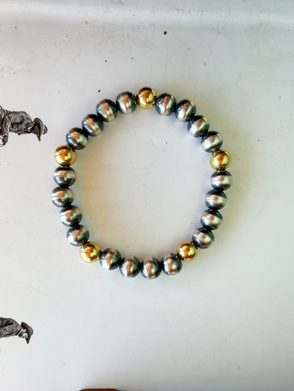 The Golden Mix Stretch Navajo Bracelet