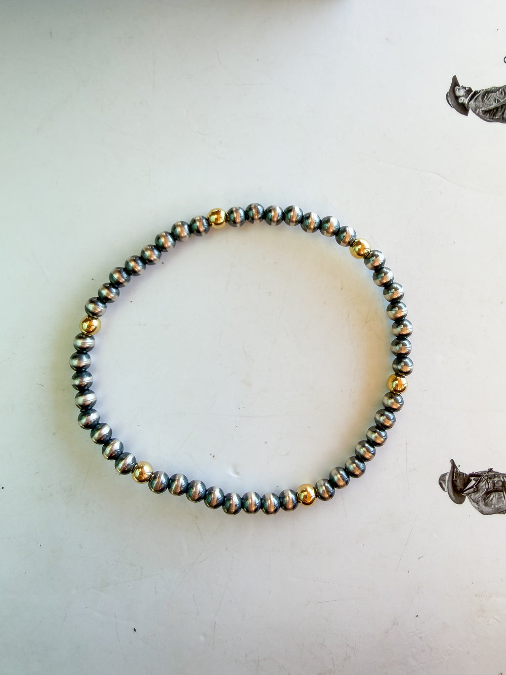 The Golden Mix Stretch Navajo Bracelet