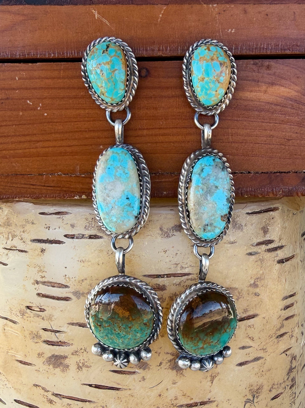 Trio Stone Harper Earrings